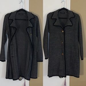 Ivanka Trump Tweed Button Up Long cardigan/coat